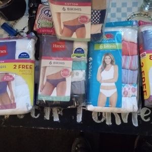 Women's Hanes cotton undergarments